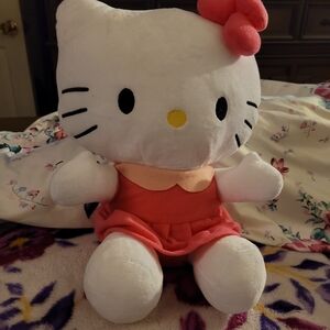 Hello Kitty Plush Toy - White and Pink